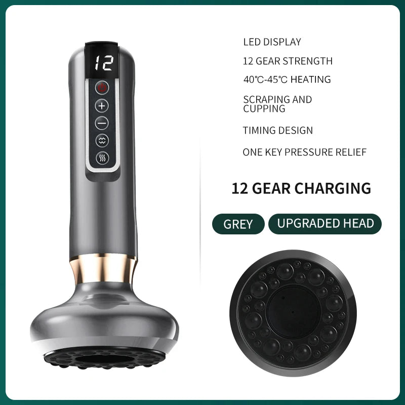 Intelligent Suction Medical Cupping Set Beauty Massager Glass Jars Anti Cellulite Cupping Vacuum Slimming Guasha Massage